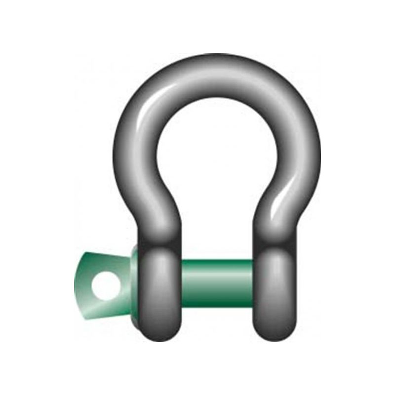 Green Pin Bow Shackle With Screw Collar Pin - G4161